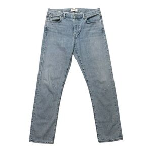 AGOLDE Light Blue Denim Jeans Toni Hogh Rise Ankle 28 Designer Distressed Casual